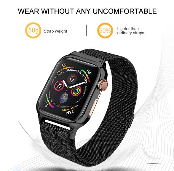 Bracelet de remplacement à boucle magnétique en métal pour Apple Watch iWatch Bracelet de remplacement à boucle magnétique en métal pour Apple Watch iWatch
